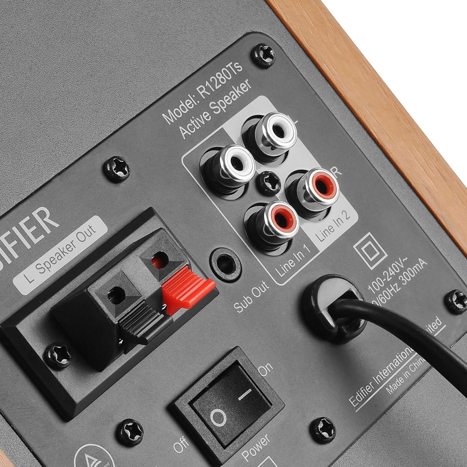 Edifier R1280Ts Powered Bookshelf Speakers - 2.0 Stereo Active Near Field Monitors - Studio Monitor Speaker - 42 Watts RMS with Subwoofer Line Out
