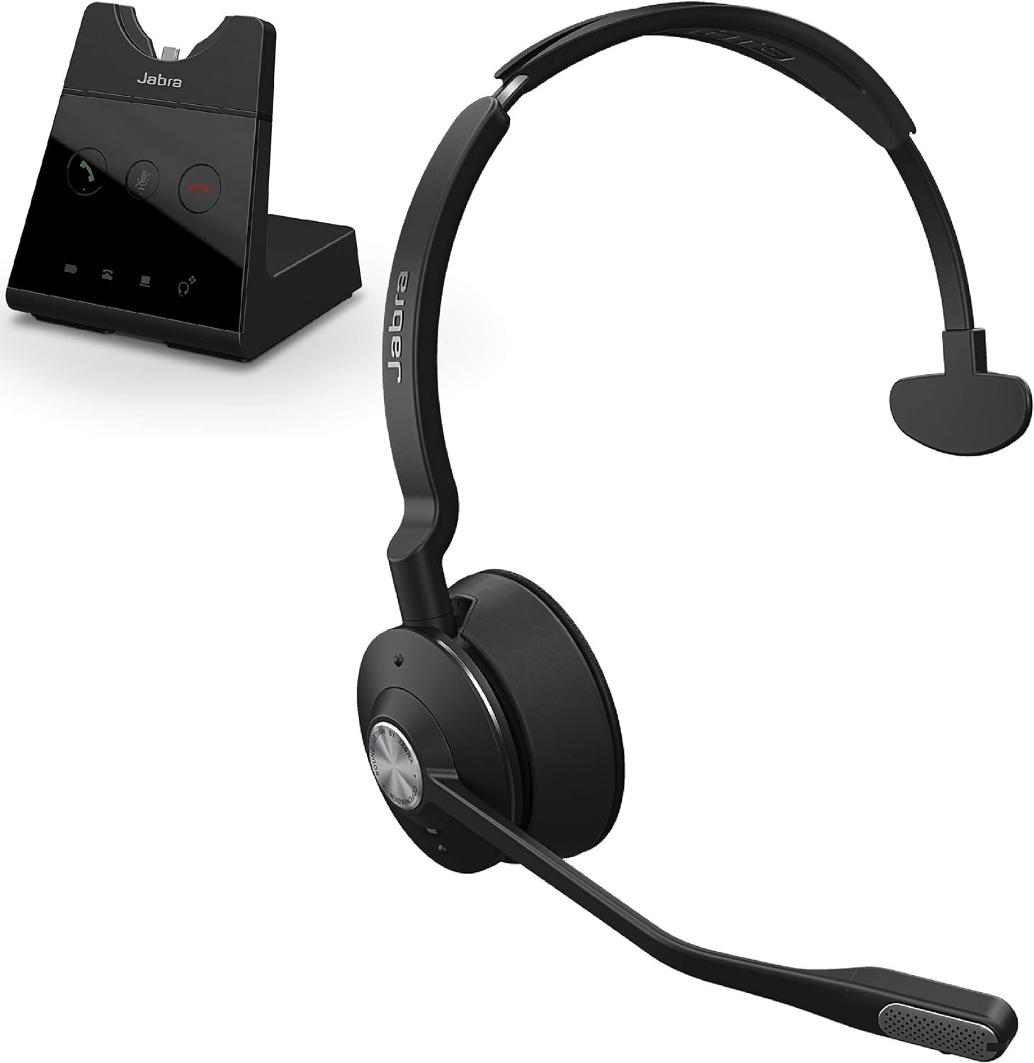 Jabra Engage 75 Wireless Headset, Stereo – Telephone Headset with Industry-Leading Wireless Performance, Advanced Noise-Cancelling Microphone