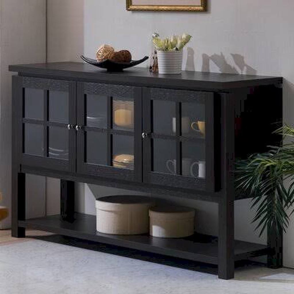 Heurich 59" Wide Buffet Table Andover Mills Color: Black - Megean