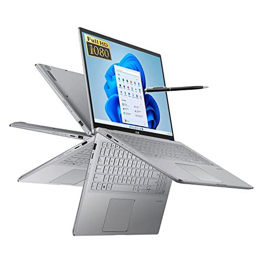 ASUS ZenBook 2 in 1 15.6” FHD Touchscreen Laptop, AMD Ryzen 7 5700U, NVIDIA GeForce Graphics, 8GB DDR4 RAM, 256GB SSD, Windows 11 Home, TWE Pen