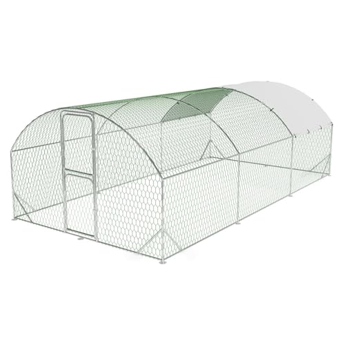 Large Metal Chicken Coop, Walk-in Poultry Cage