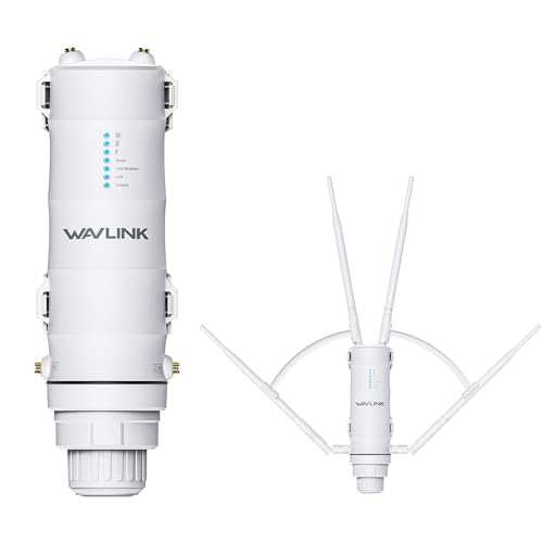 WAVLINK AC1200 Outdoor Long Range Weatherproof WiFi Extender/Wireless Access Point with Passive POE, Dual Band 2.4G+5G