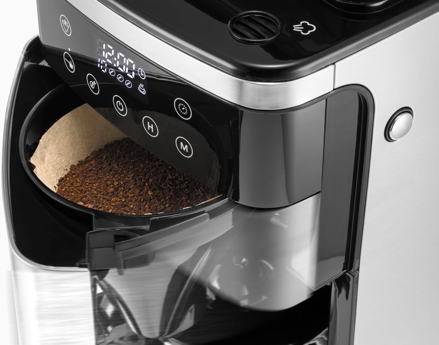 Melitta® Aroma Fresh™ Plus 10-Cup Automatic Drip, Programmable Coffee Maker with built in Coffee Grinder