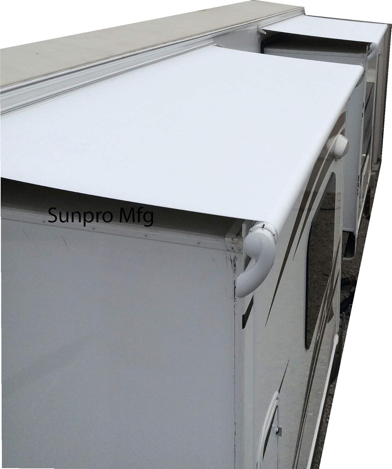 RV Slide Out Awning Fabric White 3 Year Warranty Choose Size (150)