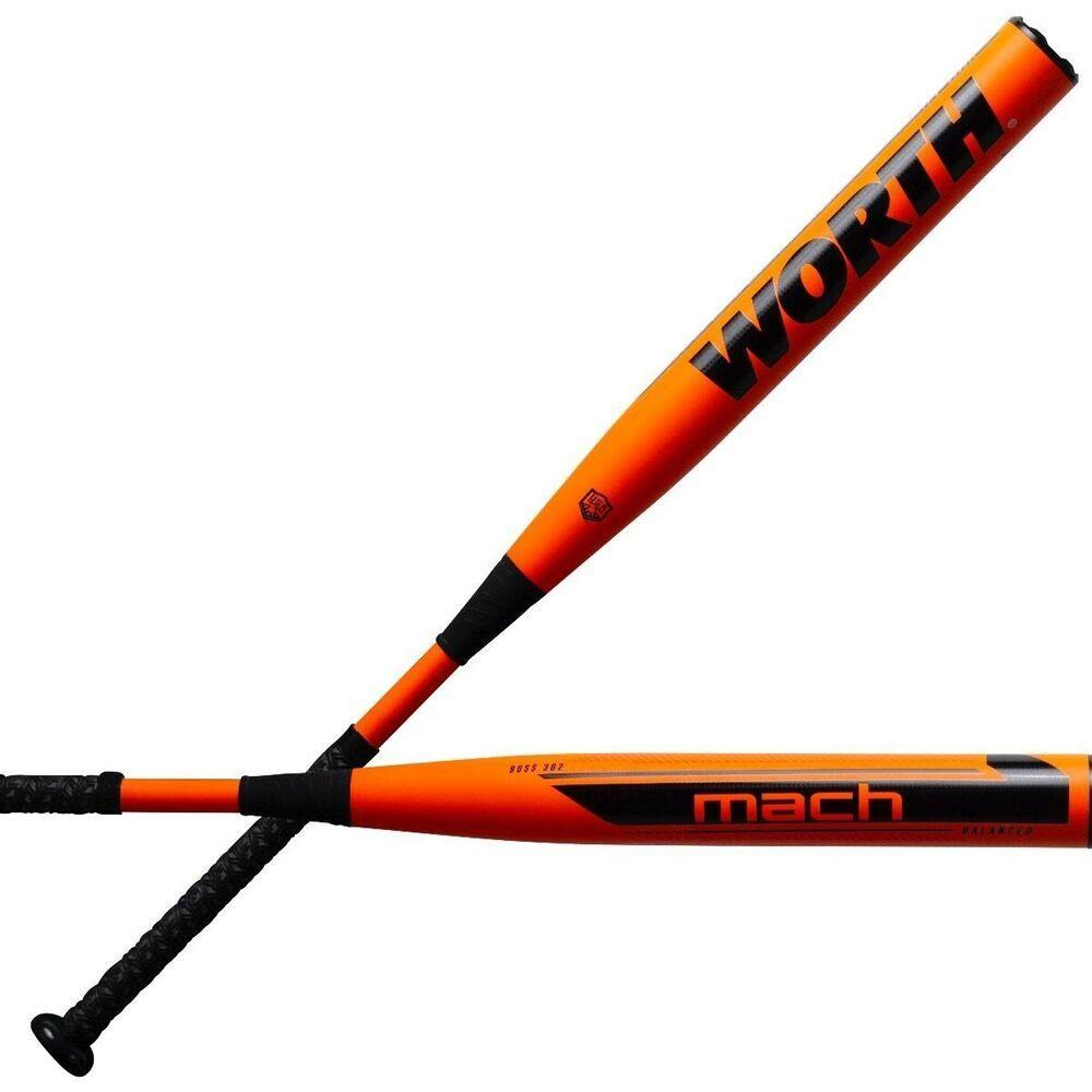 2021 Worth Mach 1 Balanced 13.5x22 USA/ASA Slowpitch Softball Bat: WM21BA 34 inch / 27 oz