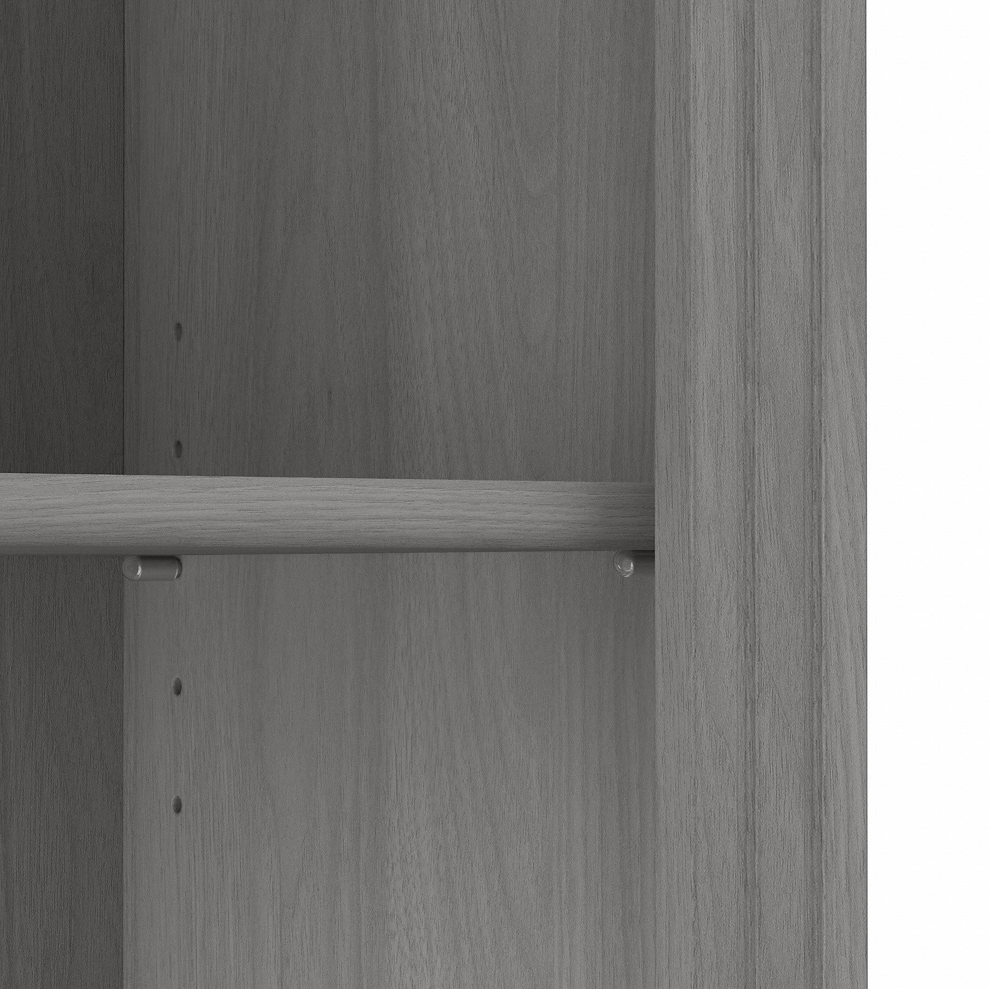 Bush Furniture Saratoga Tall 5 Shelf Bookcase, 30W, Linen White Oak