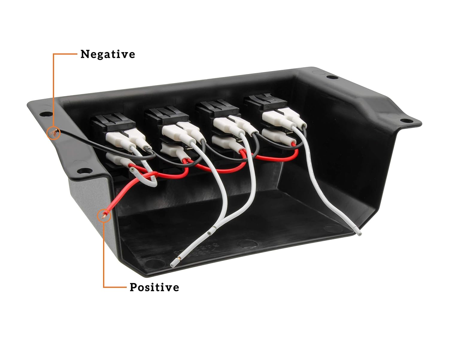 Switch Panel for Polaris RZR XP 1000, SAUTVS Under Dash Switch Case with 4 Rocker Switches for Polaris RZR XP 1000 2014-2018 Accessories