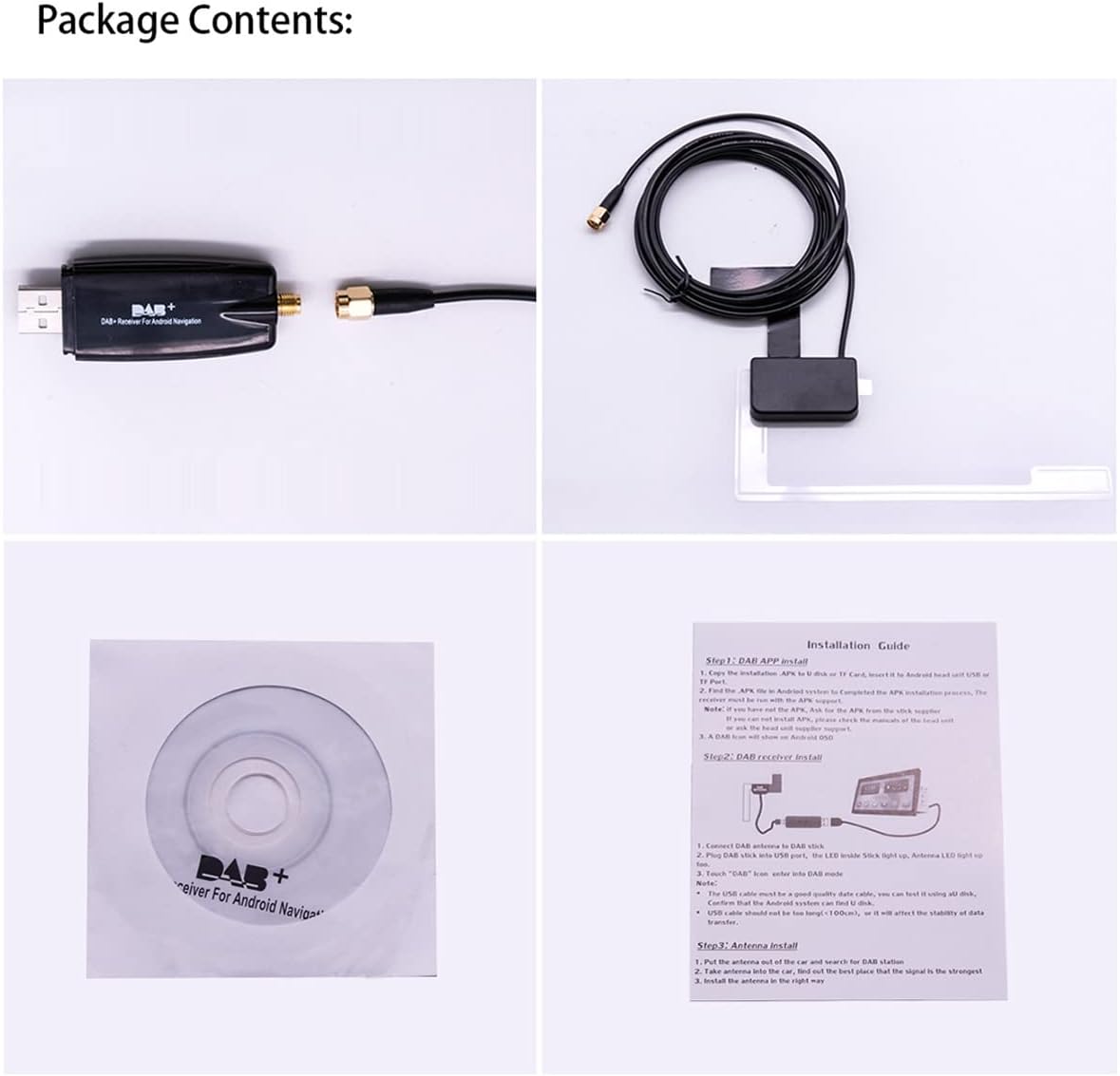 Joying Newest Digital Auto Radio Receiver DAB+ Car Kit Digital Audio Broadcast DAB for Android Car Stereo