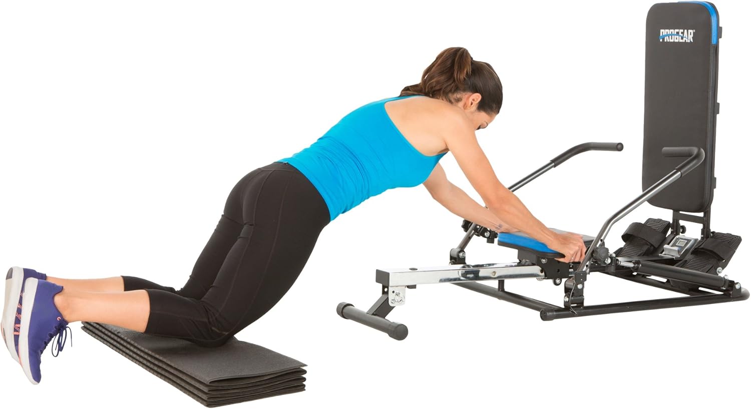 ProGear 750 Rower with Additional Multi Exercise Workout Capability, Black
