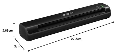 Epson WorkForce DS-40 Wireless Portable Document Scanner for PC and Mac, Sheet-fed, Mobile/Portable,Black