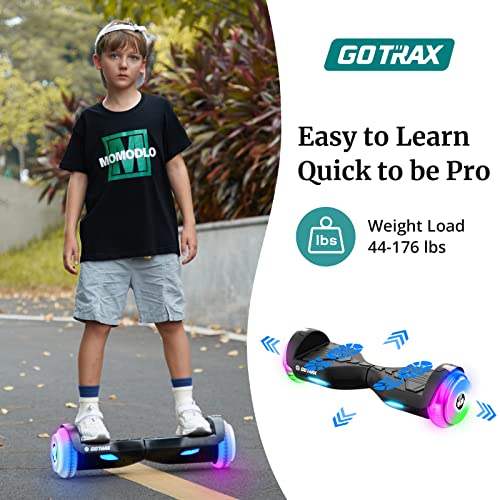 Gotrax Hoverboard with 6.5" LED Wheels & Headlight, Max 4/5 Miles Range, 6.2mph Power by Dual 200W Motor