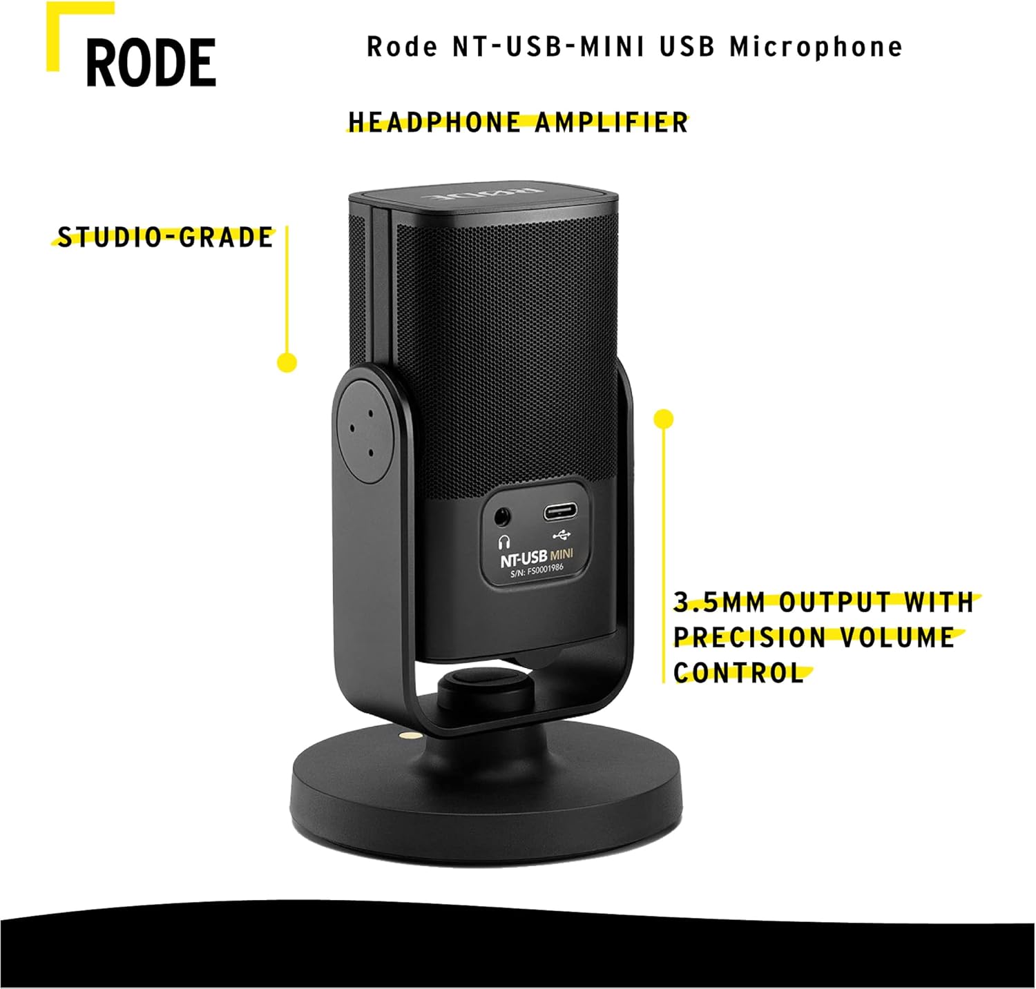 Rode NT-USB-Mini USB Microphone Bundle with Knox Gear USB 3.0 Hub (2 Items)