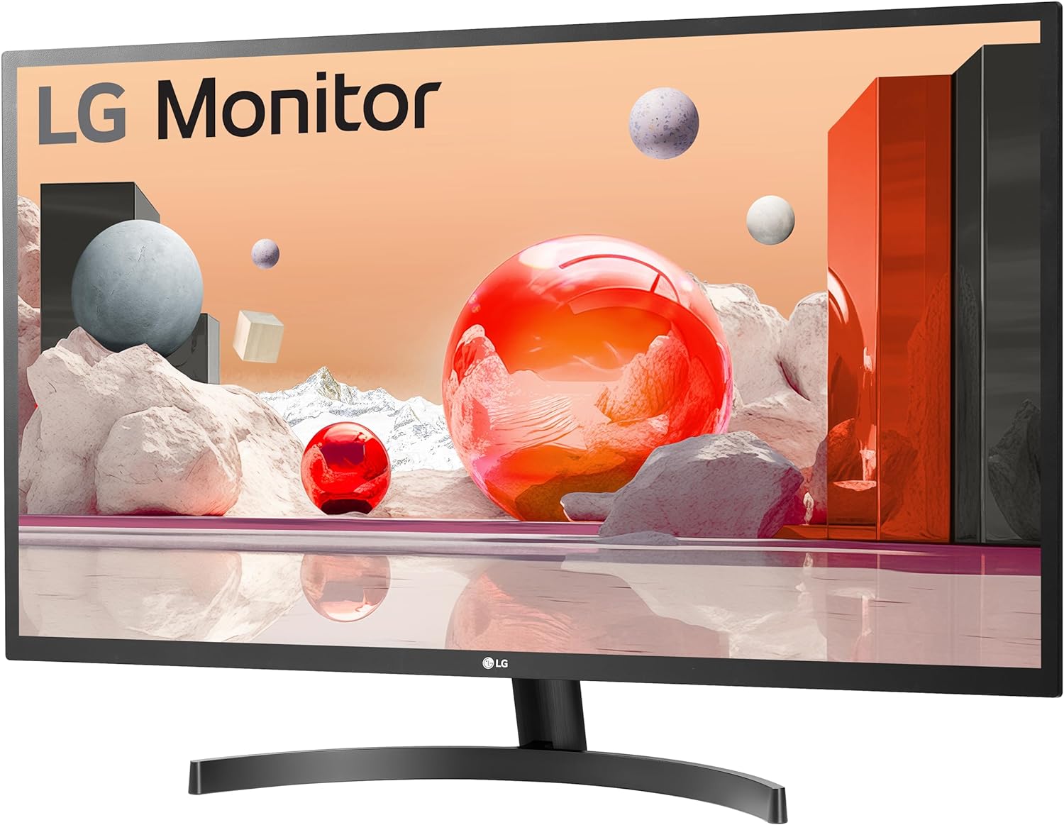 LG FHD 32-Inch Computer Monitor 32ML600M-B, IPS with HDR 10 Compatibility, Black - Smart Home Appliances