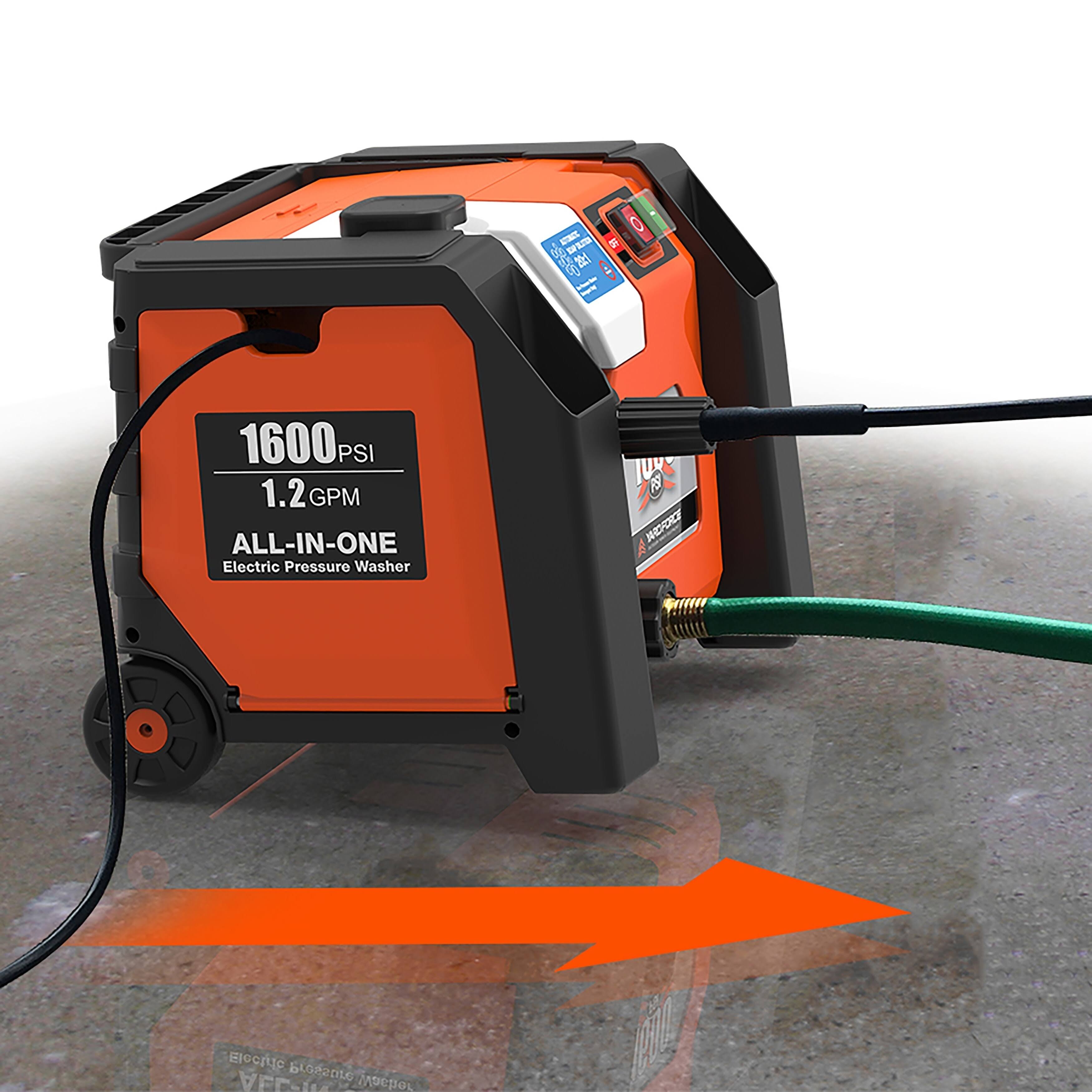 Yard Force YF1600A1 1600 PSI 1.2 GPM All-in-1 Electric Pressure Washer