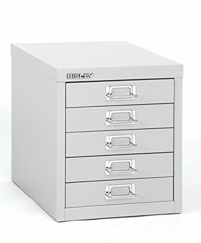 Bisley 5 Drawer Steel Desktop Multidrawer Storage Cabinet