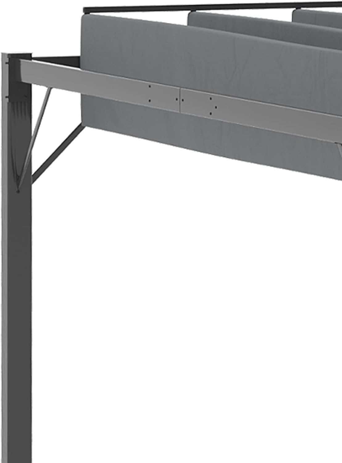 Outsunny 10' x 10' Outdoor Louvered Pergola Patio Aluminum Gazebo Canopy with Adjustable Roof Sun Shade for Party, Lawn, Garden, Grey