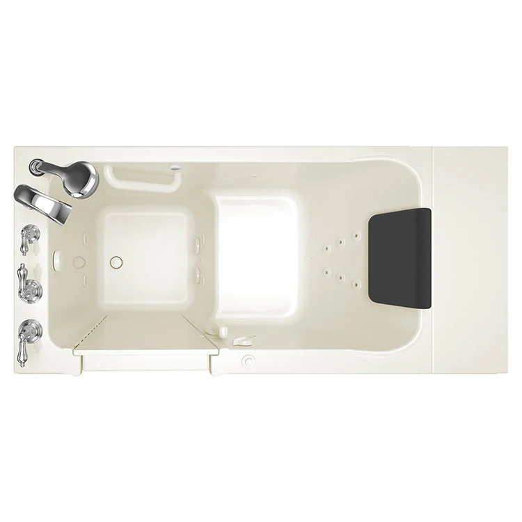 3051 Series 30"W x 51"L Acrylic Walk-In Whirlpool Bathtub with Left-Hand Drain/Faucet