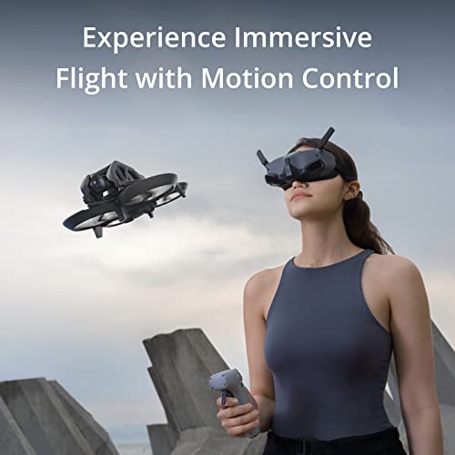 DJI Avata Pro-View Combo - First-Person View Drone UAV Quadcopter with 4K Stabilized Video, Super-Wide 155° FOV, Emergency Brake and Hover