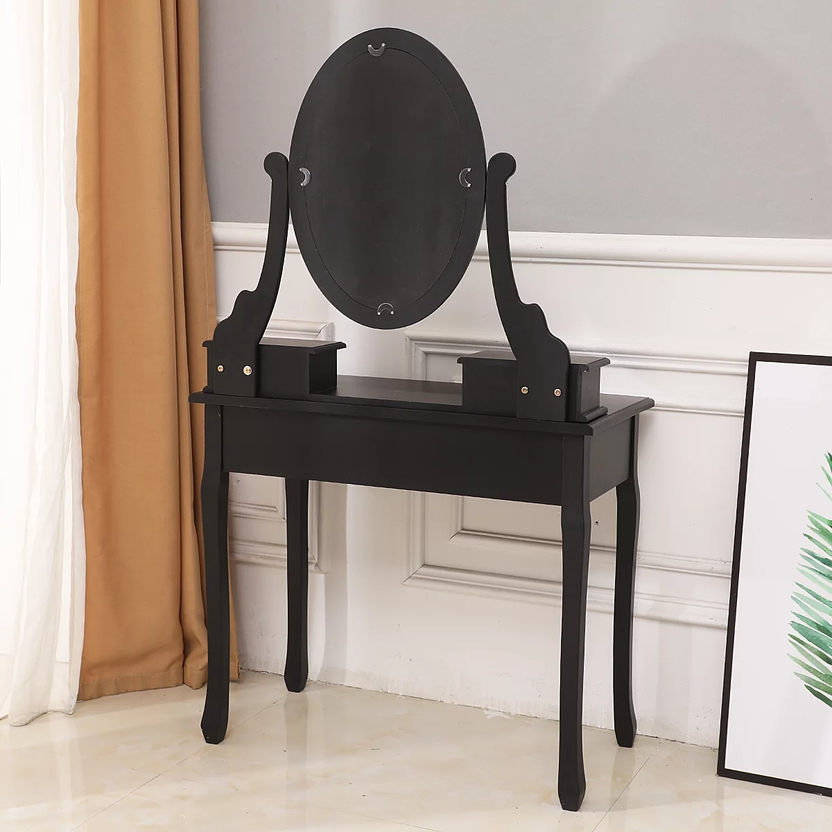 SalonMore Wood Vanity Set Makeup Dressing Table