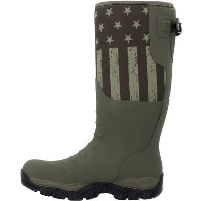 Georgia Men’s Gbr Rubber 16″ WP Pull On Work Boot -Dark Green- GB00559
