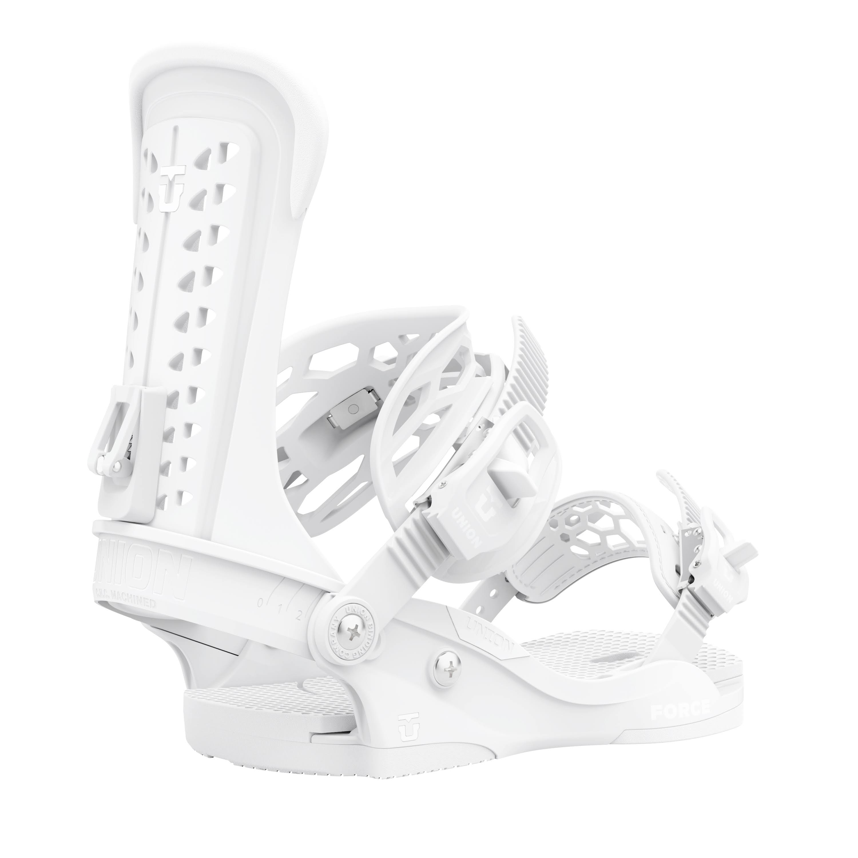 Union Force Snowboard Bindings 2021 White Medium