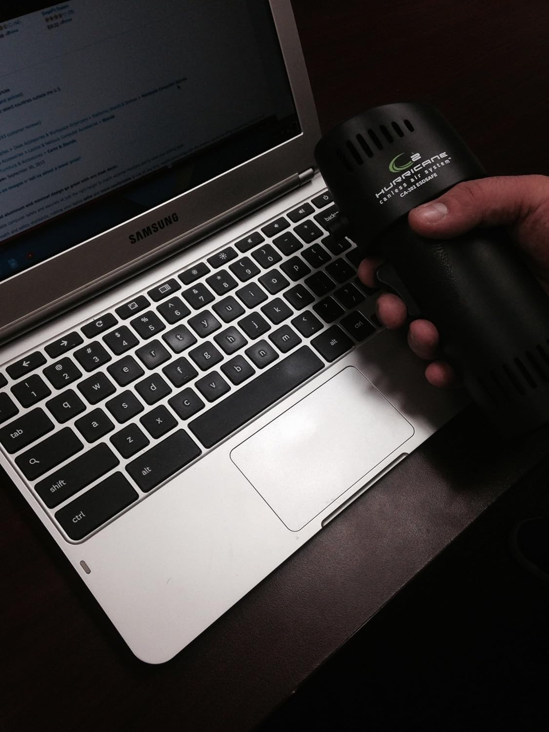 Best Canned Air Alternative - The O2 Hurricane Canless Air ESD-Safe is an Inexpensive