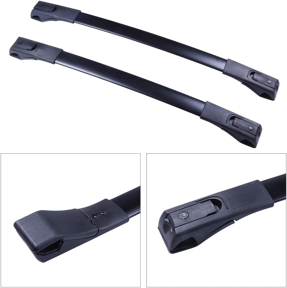 AZHZ Roof Rack Cross Bars Cargo Bars Roof Rack Fit for RAV4 2013 2014 2015 2016 2017 2018 Black -100LBS Load Capacity Pack of 2