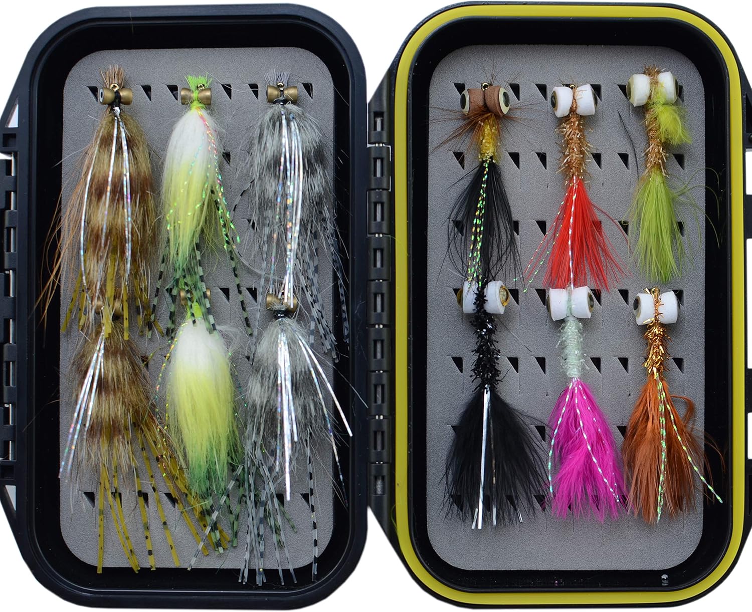 YAZHIDA Fly Fishing Flies Kit Fly Assortment Pack of 2