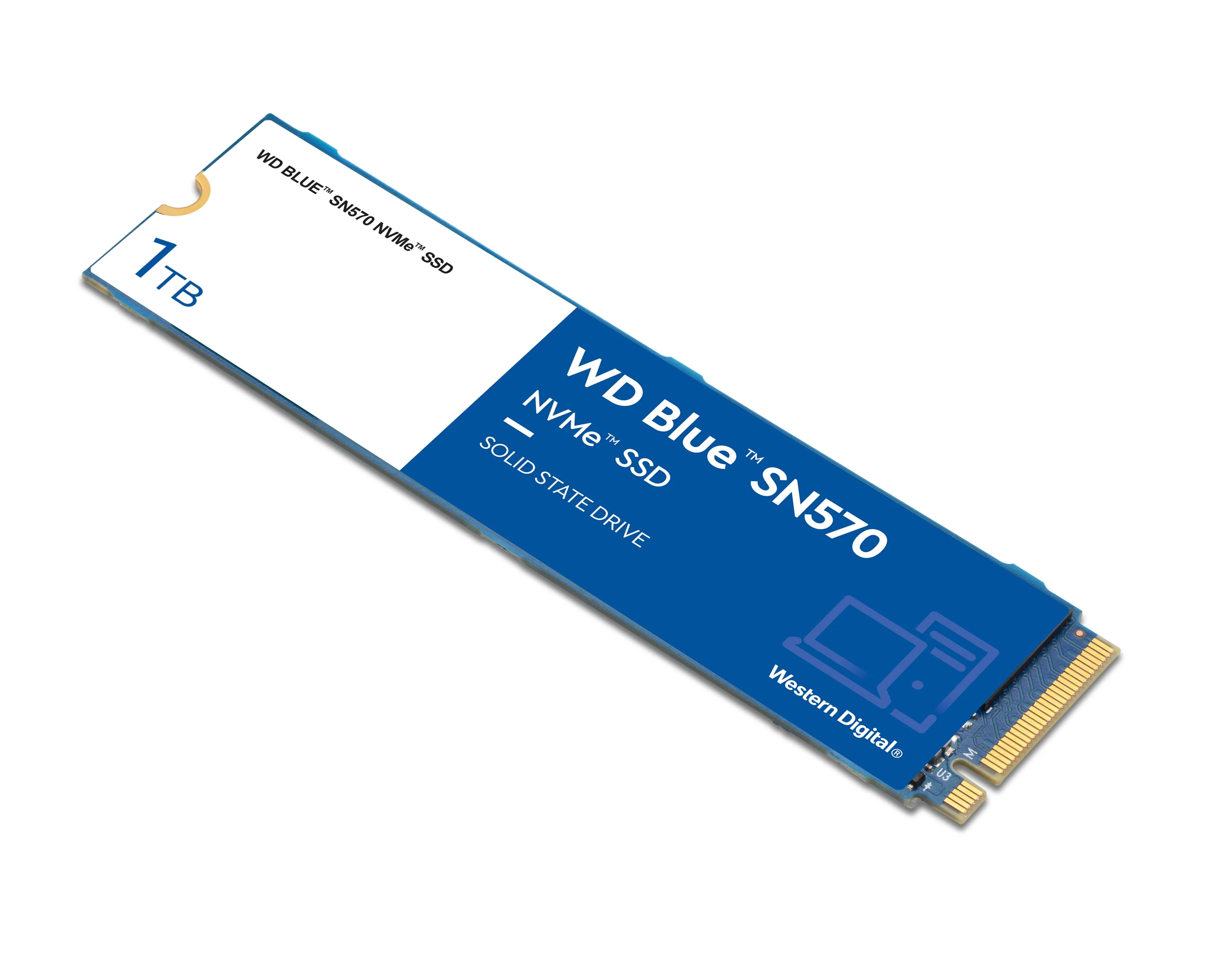WD Blue 500GB SN570 NVMe SSD - WDBB9E5000ANC-WRSN