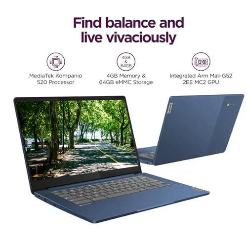 Lenovo IdeaPad Slim 3 Chromebook - 14'' Full HD (1920 x 1080) Display, 8-Core MediaTek Kompanio 520 CPU, Wi-Fi 6, for Business Student