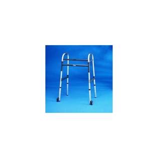 Invacare Dual Release Walker with 5x22 Fixed Wheels Dual Release Walker with 5x22