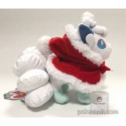 Pokemon Center Original Plush Doll Alola Vulpix Christmas 2017 Japan Official