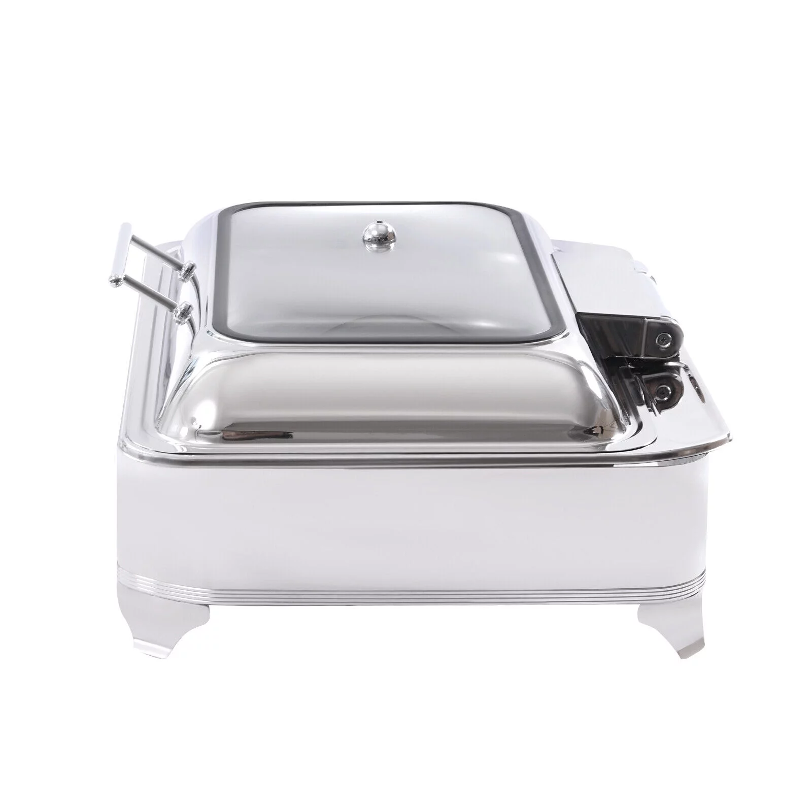 9L Electric Food Warmer W/ 2 Trays Countertop Buffet Server Heating Plate 45-80℃