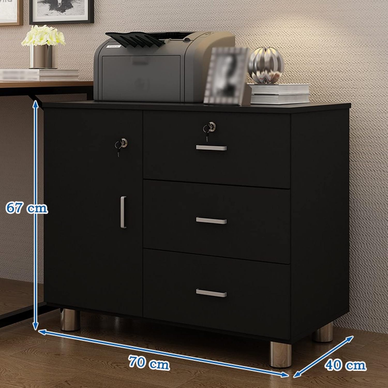 Printer Stand Shelf Print Stand Rack Floor Copy Desk File Cabinet Place Storage Cabinet Place Office Printer Shelf Workbench Desktop Stand for