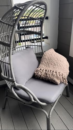 YITAHOME Outdoor Narrow Egg Chair Wicker