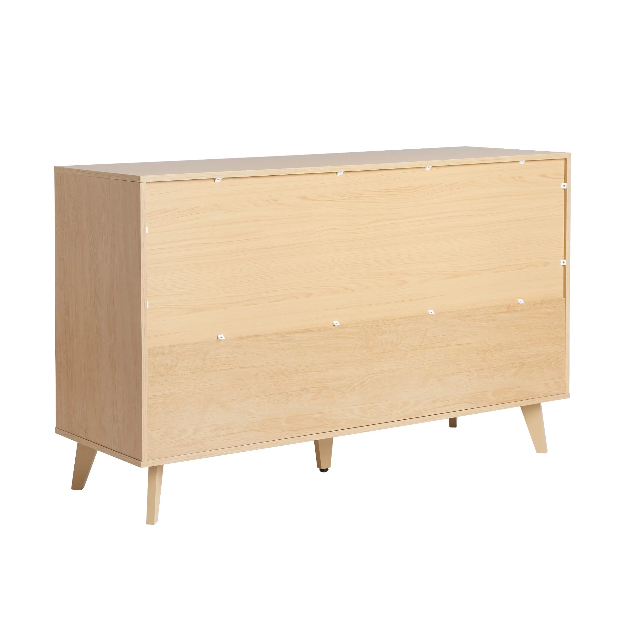 Walker Edison Modern 6-Drawer Dresser with Cut-Out Handles, Riviera