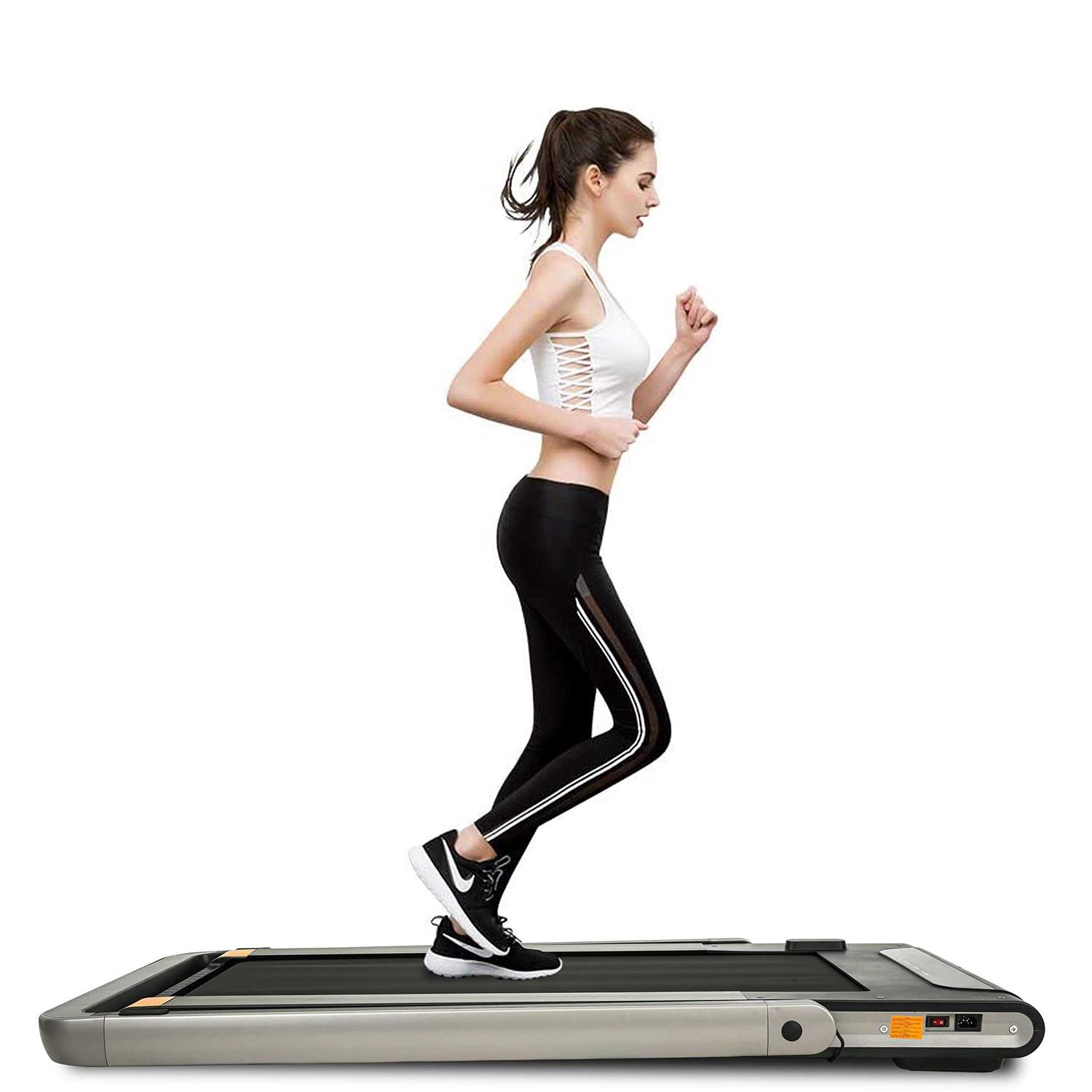 2 in 1 Under Desk Treadmill 2.5HP Folding Electric Treadmill Walking Jogging Machine for Home Office with Remote control