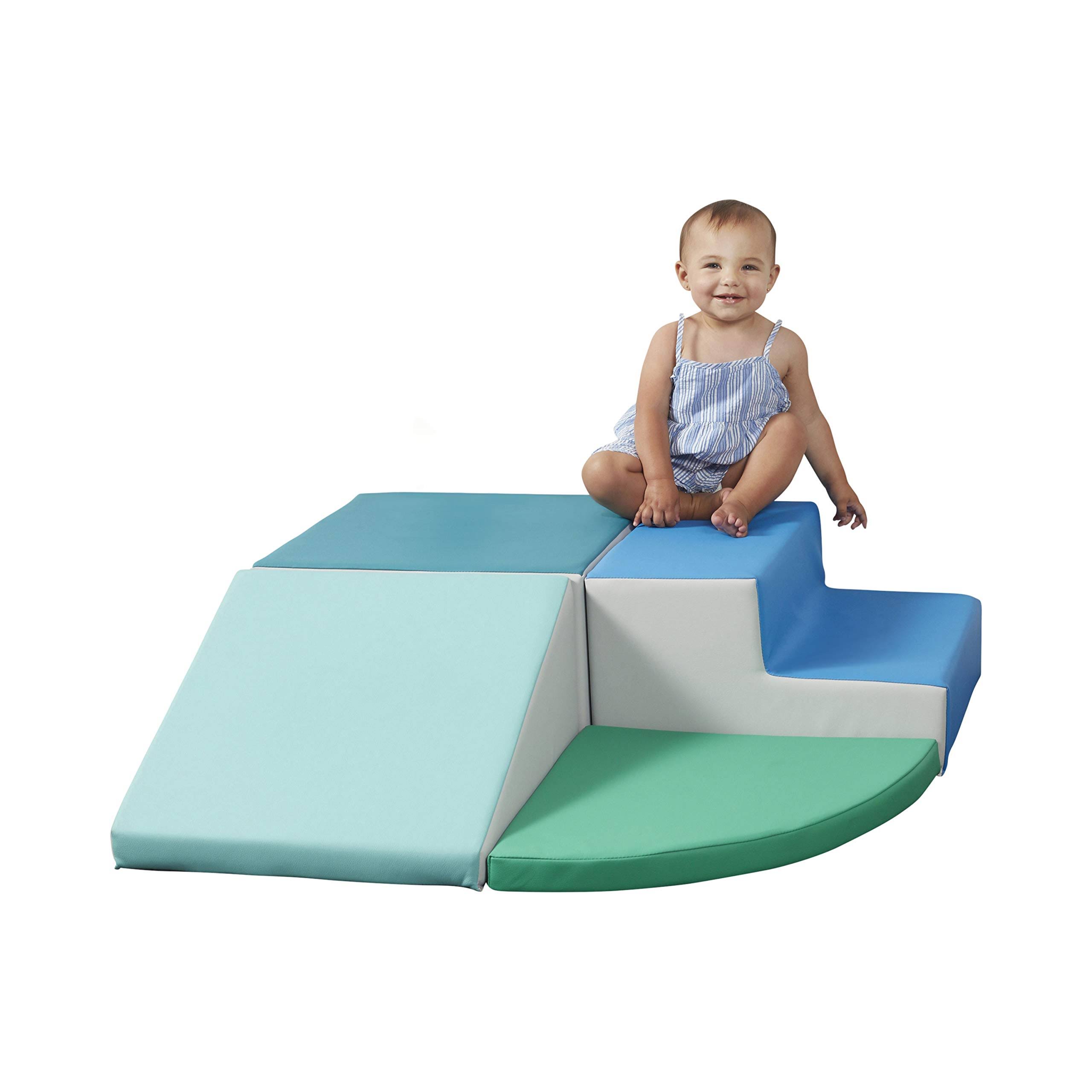 SoftScape Toddler Playtime Corner Climber, Indoor Active Play Structure for Toddlers and Kids, Safe Soft Foam for Crawling and S
