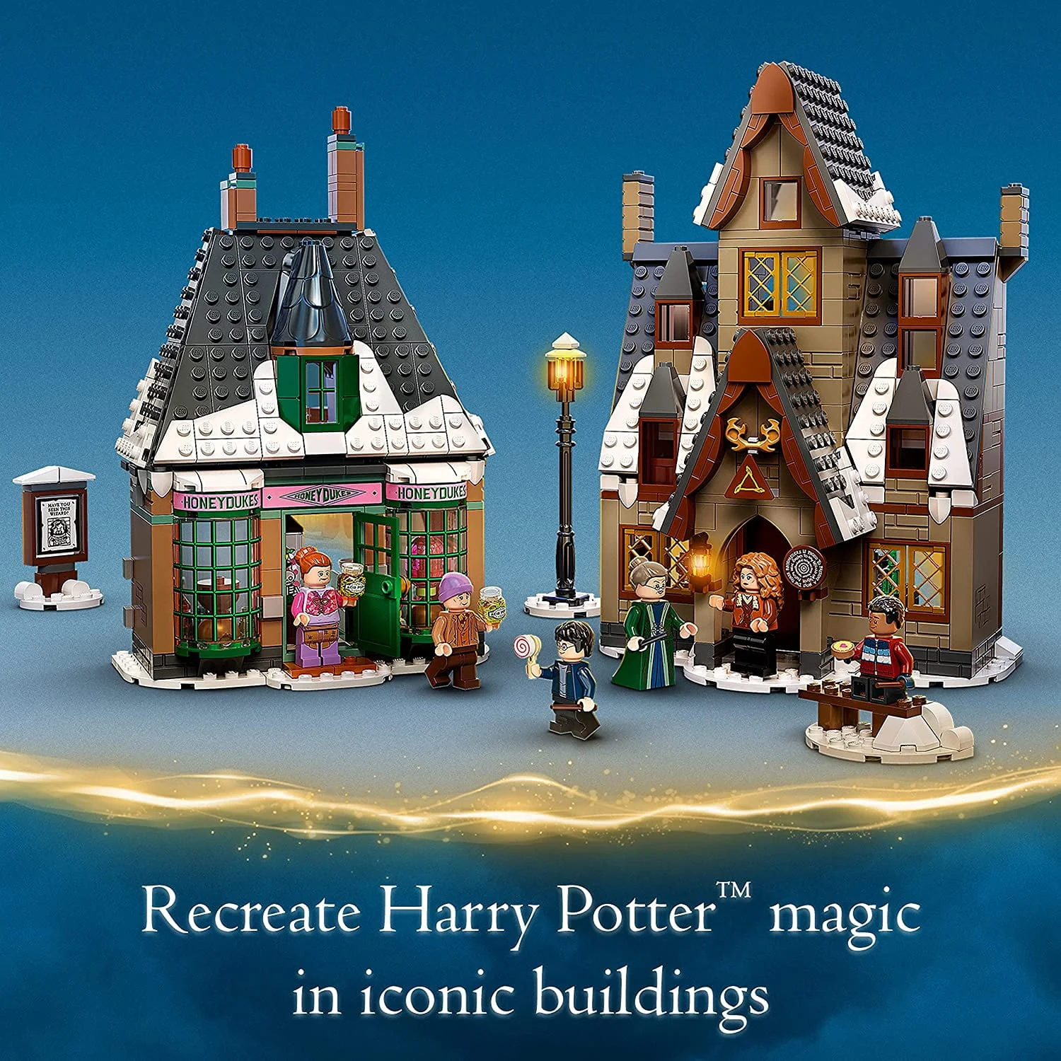 LEGO Harry Potter Hogsmeade Village 76388 Building Set (851 Pieces)