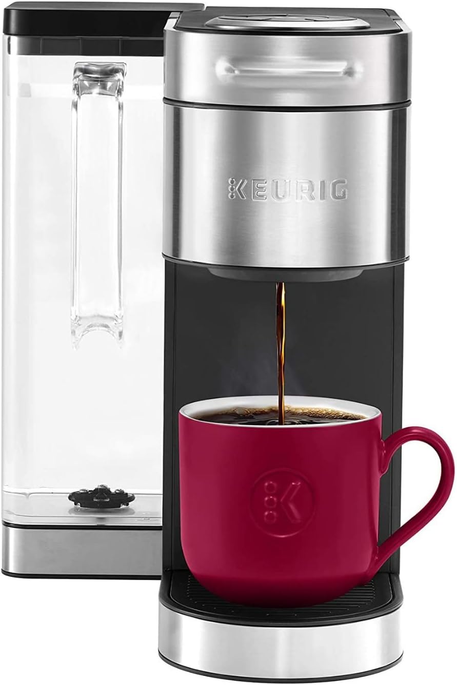 Keurig K-Supreme Plus Single-Serve K-Cup Pod Coffee Maker (Stainless Steel) Bundle with 3-Month Brewer Maintenance Kit (2 Items)