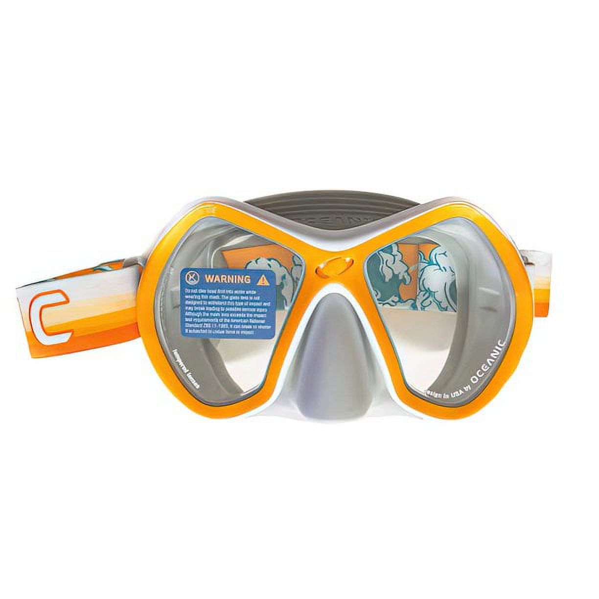 Oceanic Adult Snorkeling Set with Mesh Bag, Size Large/X-Large