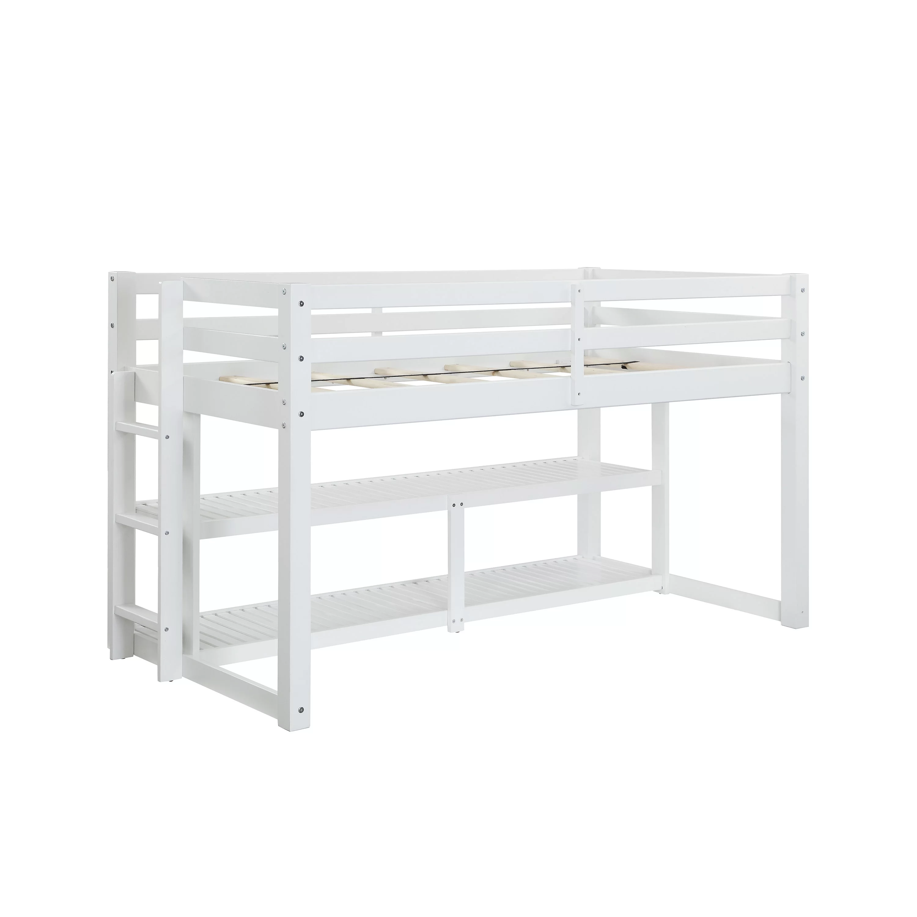 Better Homes and Gardens Greer Twin Loft Storage Bed, Black