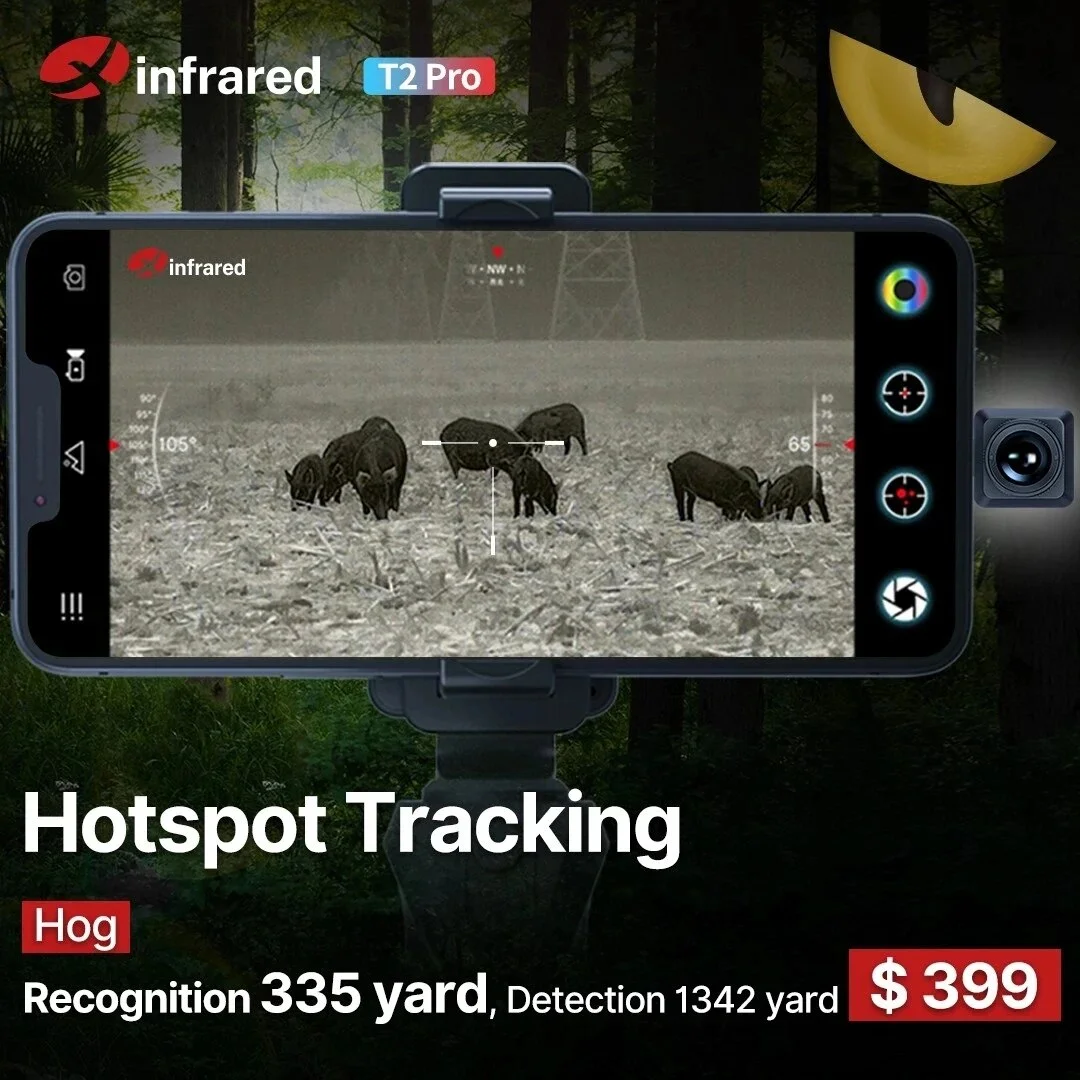 InfiRay Xinfrared T2 Pro Thermal imager For  Android 256x192 25Hz Hunting Night Vision with hot pursuit Infrared camera