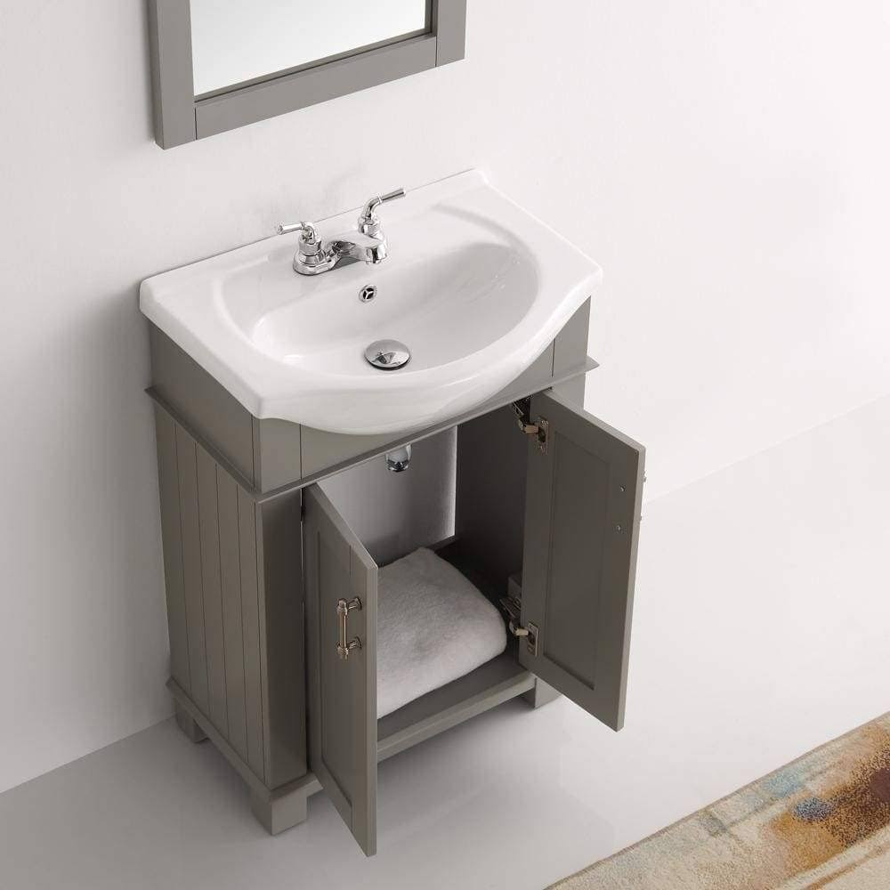 Fresca Hartford 24x22 Black Traditional Bathroom Vanity
