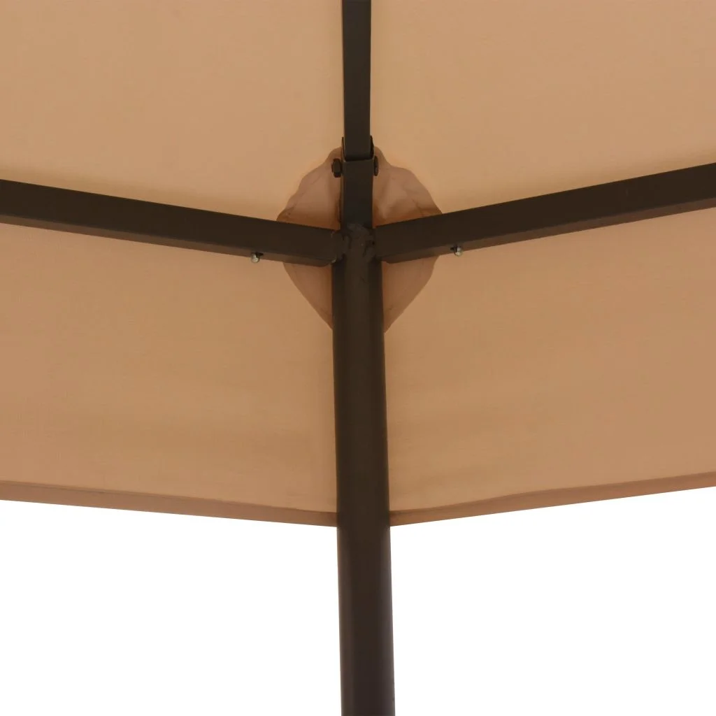 walmeck Garden Marquee Gazebo Pavilion Tent Beige 127.2"x104.3"