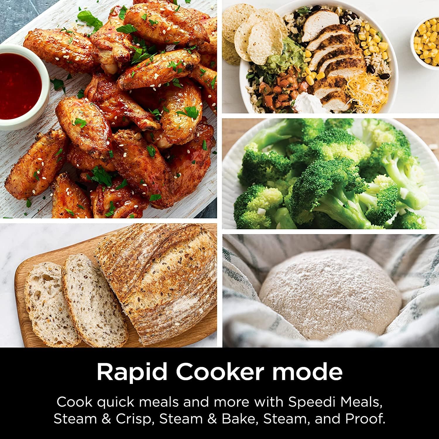 Ninja SF301 Speedi Rapid Cooker & Air Fryer, 6-Quart Capacity, 12-in-1 Functions to Steam, Bake, Roast, Sear, Sauté, Slow Cook, Sous Vide & More