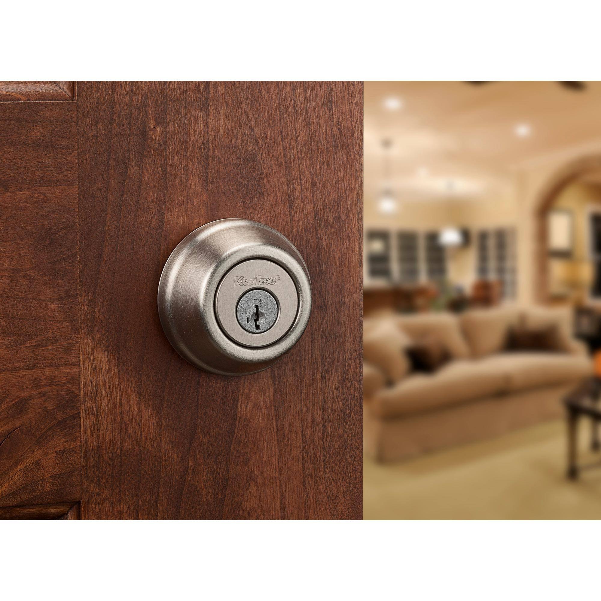 Kwikset Signature Series 910 Z-Wave Traditional Deadbolt, Satin Nickel