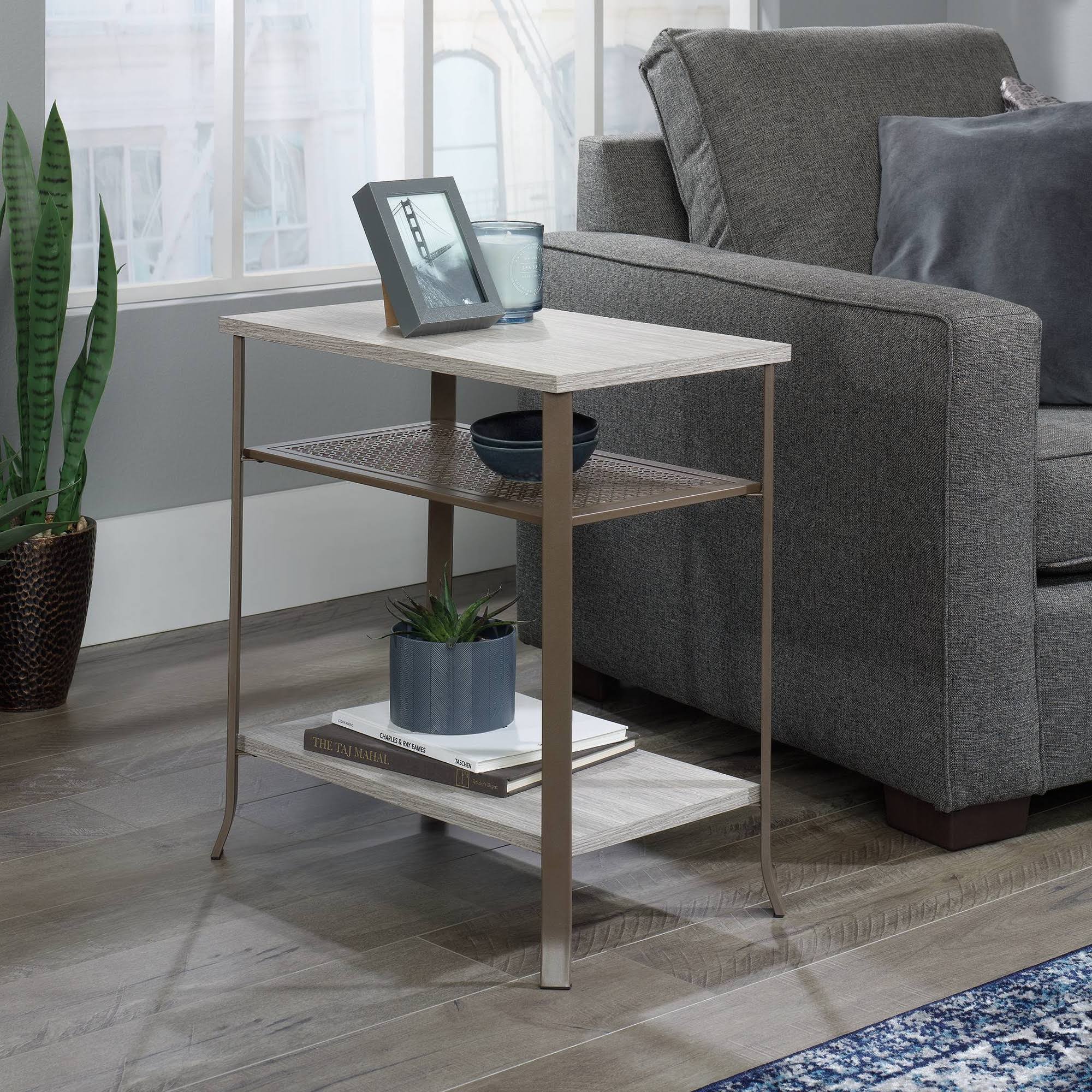 Sauder 425653 Center City Side Table, Champagne Oak