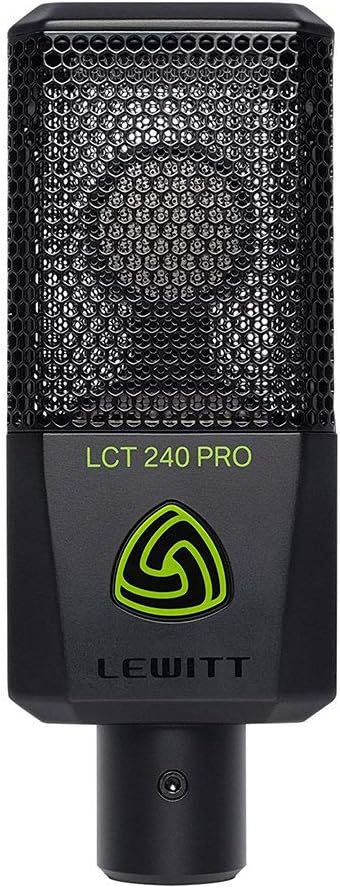 Lewitt LCT-240 Pro Condenser Microphone (Black) with 20' XLR-XLR Cable & Pop Filter Bundle