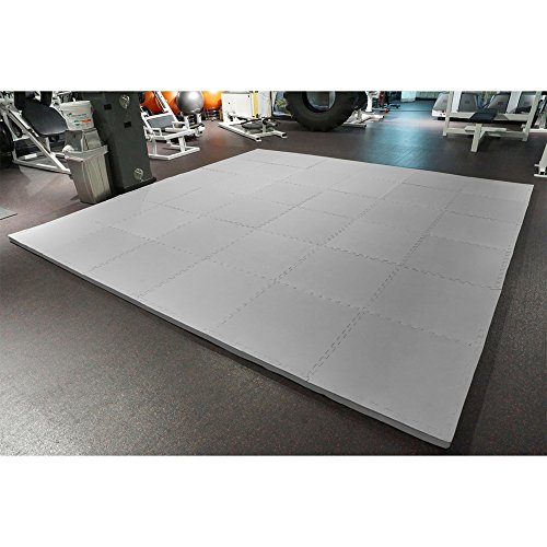 Meister X-THICK 1.5" Interlocking EVA Foam Mats - 2X Cushion for Wrestling, MMA Takedowns & Gymnastics - 2'x2' Tiles
